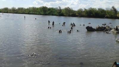 La zona de Cedeñito, en el río Choluteca, lugar donde murió Wendy María Palma.