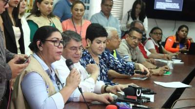 Las autoridades de Salud y algunos funcionarios brindaron ayer una conferencia, mientras personal fumigaba en las colonias.
