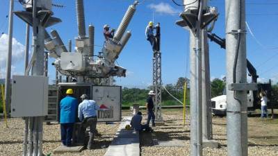 En la subestación de Bonito Oriental, Colón, ya se hicieron las primeras pruebas.