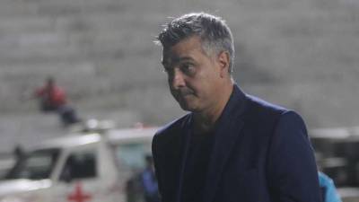 La frustración de Diego Vázquez fue evidente luego de la humillación que se llevó Motagua por parte del Real España.