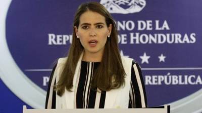 María Andrea Matamoros, ministra de la Secretaría de Transparencia de Honduras.