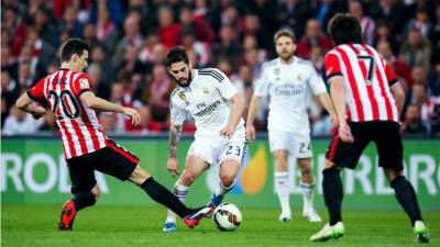 Isco durante el partido contra el Athletic de Bilbao.