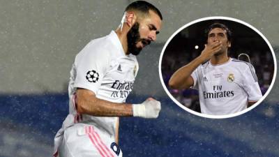 Karim Benzema ha igualado a Raúl González en la tabla de máximos goleadores de la Champions League.