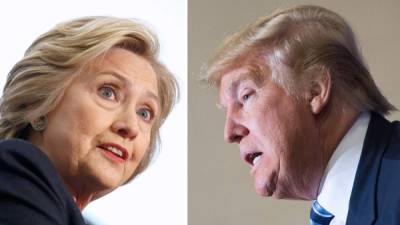 Hillary Clinton y Donald Trump se perfilan como los candidatos a la presidencia de Estados Unidos. Foto: AFP