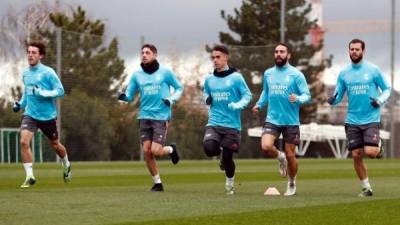 El Real Madrid realizó su último entrenamiento y quedó listo para el derbi madrileño.