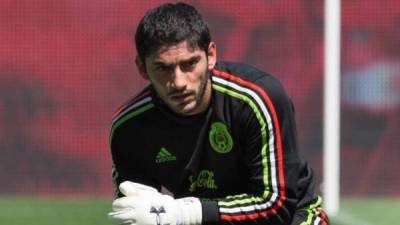 José de Jesús Corona Rodríguez, portero del Cruz Azul de la Primera División de México. Foto de archivo.