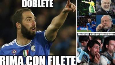 Gonzalo Higuaín es el gran protagonista de los memes de la victoria que logró la Juventus ante el Mónaco en la ida de semifinales de la Champions League. Y es que el delantero argentino marcó los dos goles del equipo italiano. Mira los mejores.