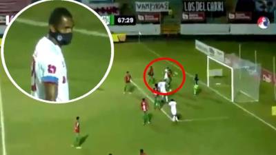 Jerry Bengtson falló una ocasión clarísima contra el Marathón.