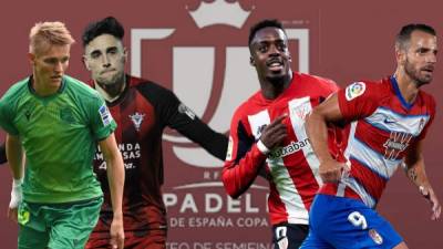 Real Sociedad-Mirandés y Athletic de Bilbao-Granada, las semifinales de la Copa del Rey.