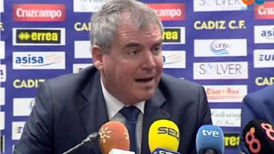 Manuel Vizcaíno anunció que el Cádiz recurrirá la alineación indebida del Real Madrid.