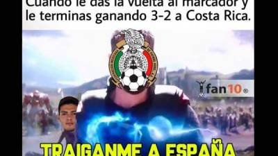 Las redes sociales reaccionaron tras el triunfo de México sobre Costa Rica en amistoso y estos son los mejores memes que nos dejó el partido.
