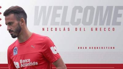 Nicolás Del Grecco ha sido anunciado como nuevo jugador del Chicago Fire.