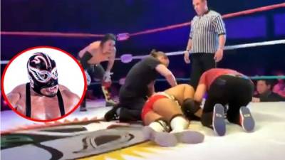 El luchador mexicano Silver King se desplomó en pleno cuadrilátero.