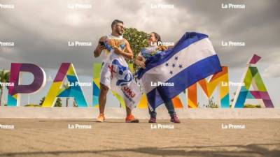 Danny Redondo y Andrea Hernández afirman que se sienten muy orgullosos de representar a Honduras en la Jornada Mundial de la Juventud (JMJ) en Panamá. Fotos: Danny Redondo.