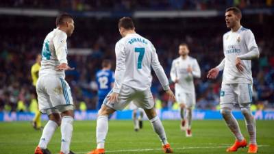 Cristiano Ronaldo lideró al Real Madrid contra el Getafe.
