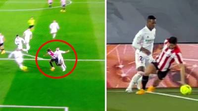 Las jugadas de la polémica en el partido Real Madrid-Athletic de Bilbao.
