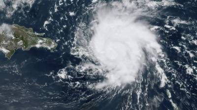 Imagen satelital muestra a Dorian mientras se acerca a Puerto Rico. AFP