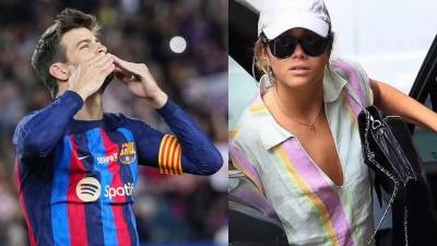 Gerard Piqué se muestra muy enamorado de su jovennovia, Clara Chía Marti.