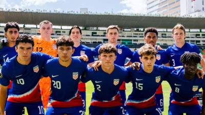 El 11 titular de EUA que venció 1-0 a Guatemala en cuartos de final del Premundial Sub-20.