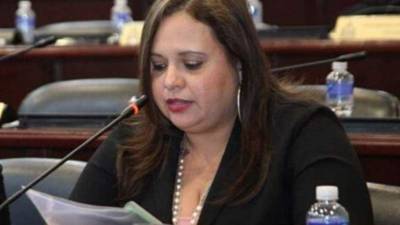 La diputada Fabia Orellana mientras tenía uso de la palabra en sesión de Congreso Nacional. Fotos: Archivo.