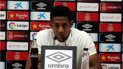 Antony 'Choco' Lozano habló en conferencia de prensa en la previa del partido del Girona contra el Valencia el fin de semana.