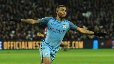 Gabriel Jesús ya celebra en la Premier League. Foto AFP