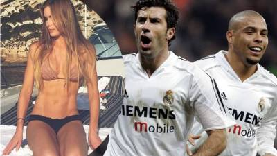 Ella es Helen Svedin, la esposa del exfutbolista portugués Luis Figo y con la alucina el brasileño Ronaldo Nazario, como él mismo lo dijo en una entrevista en España.