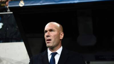 Zinedine Zidane, durante el partido contra el Legia Varsovia. Foto AFP