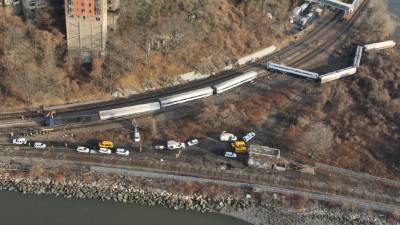 El descarrilamiento de la locomotora provocó un enorme congestionamiento en el sistema ferroviario.