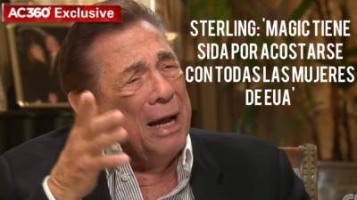 La replica del dueño de Los Ángeles Clippers, Donald Sterling en una entrevista exclusiva a Anderson Cooper.