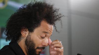 Marcelo no pudo evitar las lágrimas en su despedida.