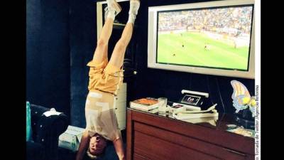 Con esta foto celebró Cristian Castro el triunfo del Pumas sobre el América.