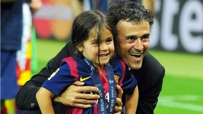 Xana había festejado junto a su padre, Luis Enrique, algunos de sus éxitos futbolísticos en el Barcelona.