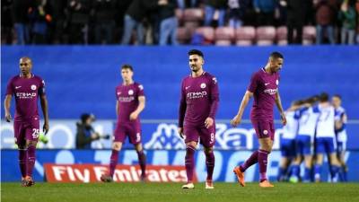 El Manchester City fue eliminado de la FA Cup por el Wigan.