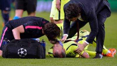 GRA253. BARCELONA, 07/08/2017.- El centrocampista del FC Barcelona Andrés Iniesta durante la presentación del primer equipo del FC Barcelona, previa al partido del Trofeo Joan Gamper. EFE/Toni Albir