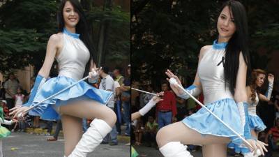 La palillona de San Pedro Sula, Alexa Hernández. Foto: Guilmor García.