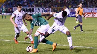 El Marathón fue eliminado en la presente edición de la Concachampions por Santos Laguna. FOTO AFP.