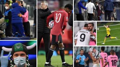 Las imágenes que dejó la acción del día en la UEFA Champions League con el partido Juventus-Barcelona como plato principal.