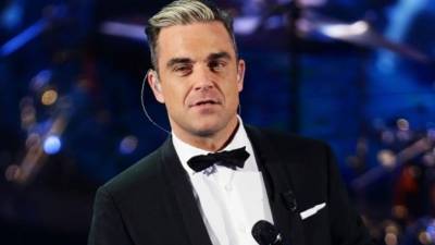 El cantante Robbie Williams