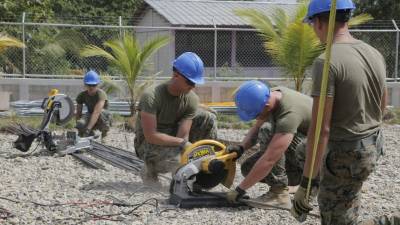 Los marines y soldados norteamericanos se han mostrado contentos con el recibimiento que les han dado los hondureños durante su llegada a esta región.