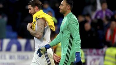 Keylor Navas ha recibido el respaldo del capitán Sergio Ramos. FOTO EFE ARCHIVO.