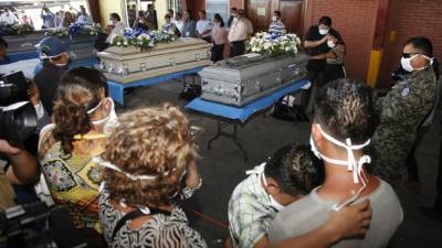 El reconocimiento de los cuerpos de los hondureños fallecidos en México fue el momento más doloroso.