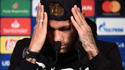 Neymar confesó que no está al 100% de su foma física. FOTO AFP.