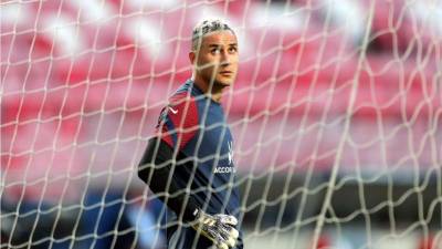 Keylor Navas sigue siendo duda para la final de la Champions League. Foto AFP