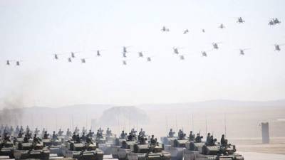 Tanques, vehículos blindados de transporte de personal, vehículos de combate de infantería y todo eso. AFP/Archivo