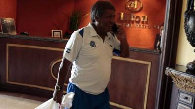 Ramón Maradiaga, en el hotel de concentración de la selección salvadoreña. Foto Juan Salgado