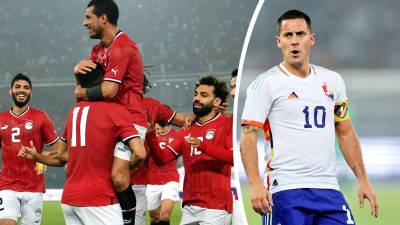 La Bélgica de Eden Hazard perdió contra la Egipto de Mohamed Salah en partido amistoso.