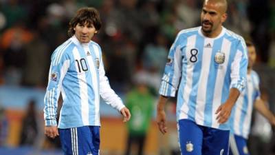 Ambo jugadores compartieron vestuario en el Mundial de Sudáfrica 2010.