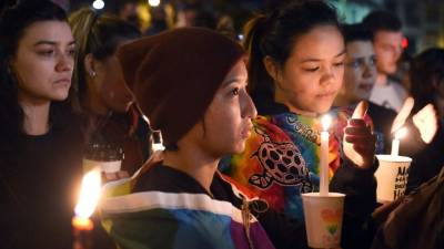 Una vigilia en Sydney, Australia, en solidaridad con las víctimas de Orlando, Florida.