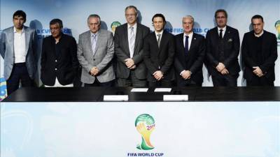Los técnicos de las selecciones que disputarán el repechaje prara Brasil 2014 en Europa.